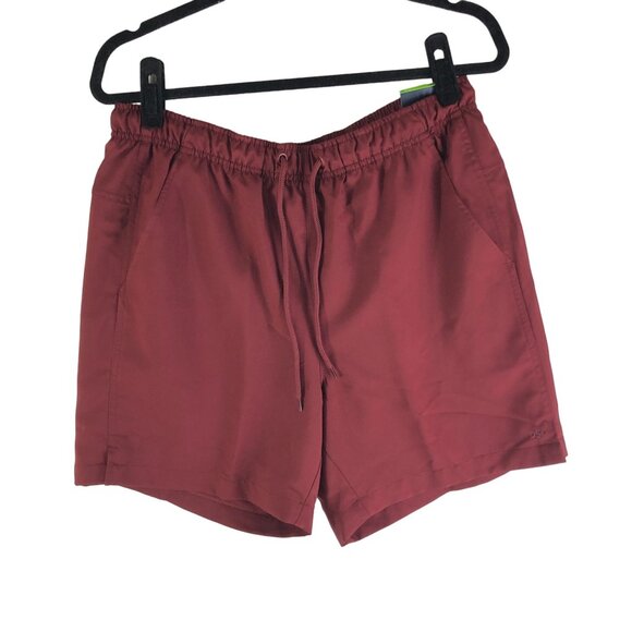 DSG Mens Rec Short Relaxed Fit 6" Inseam Water Repellent Red Mesh Lined S - Picture 1 of 6